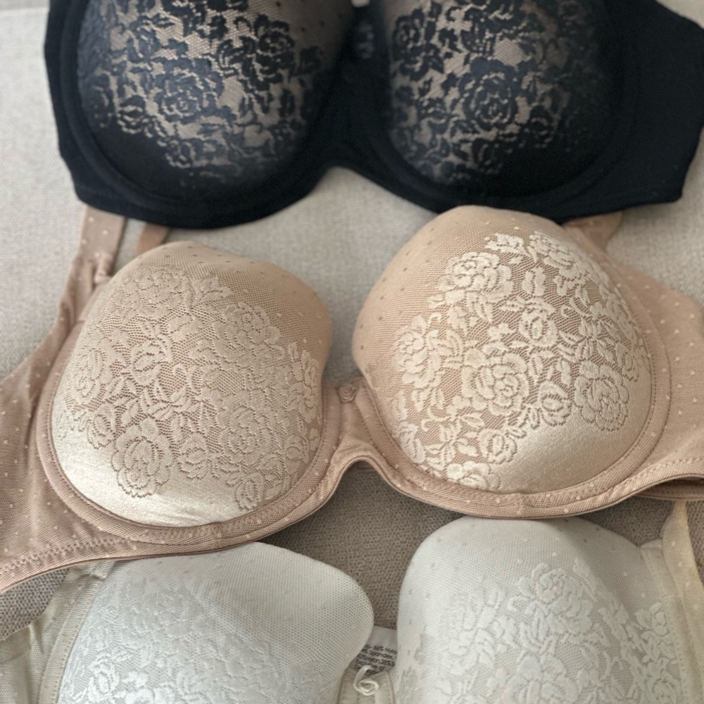 Lot of 3 Soma Stunning Support Full Coverage Bra Sizes 34D